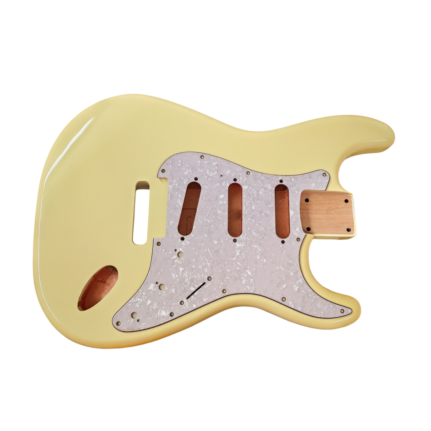 Vintage White Nitro S-Style body
