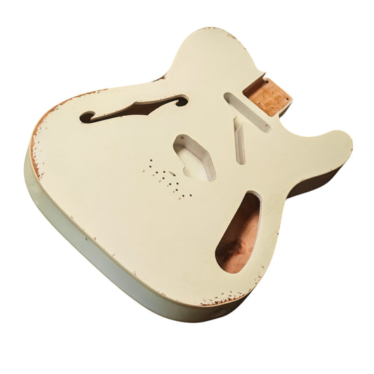 Relic Vintage White Nitro T-Style Thinline body