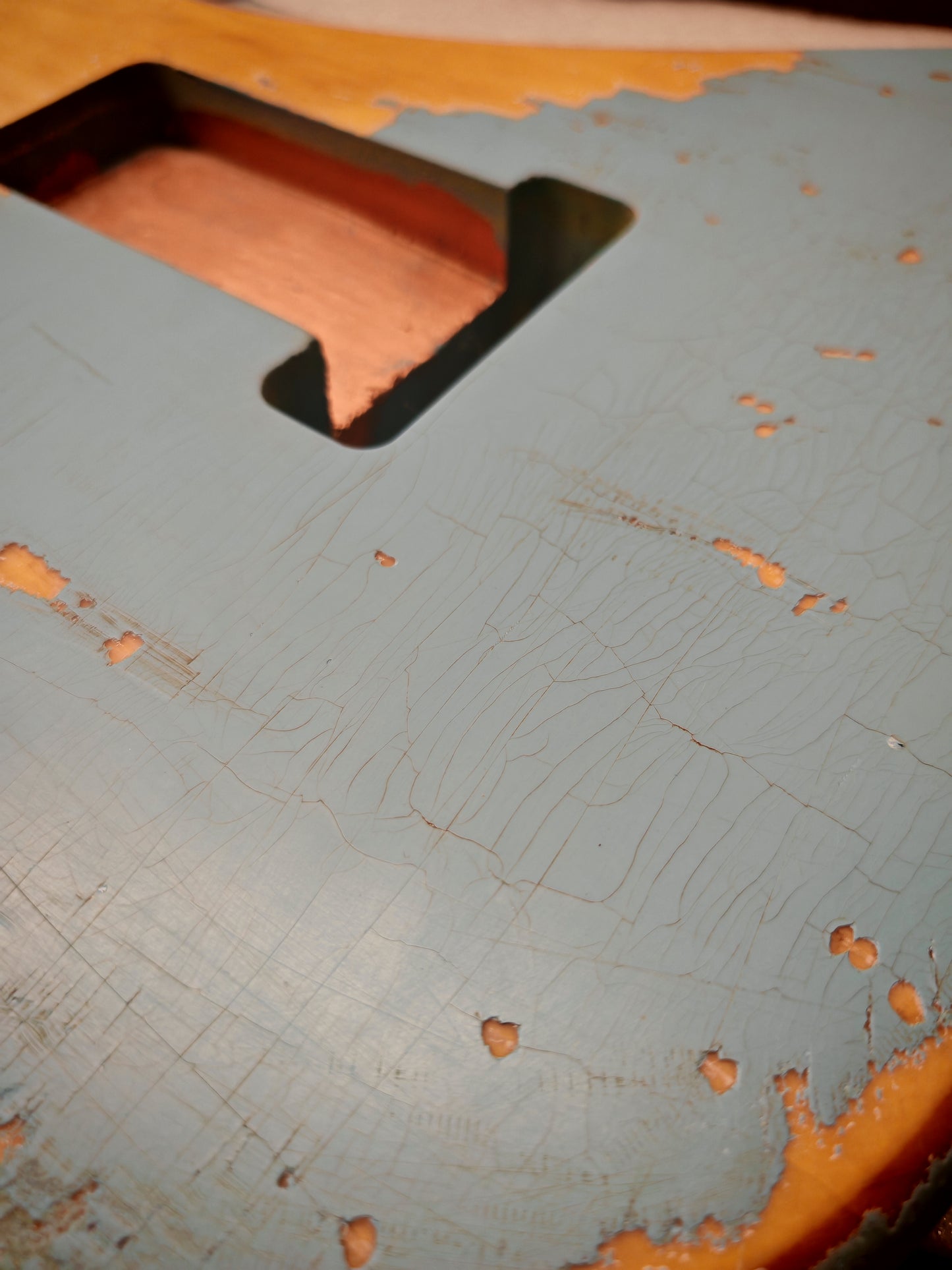 NITRO Heavy Relic Sonic Blue Alder S-Style guitar body