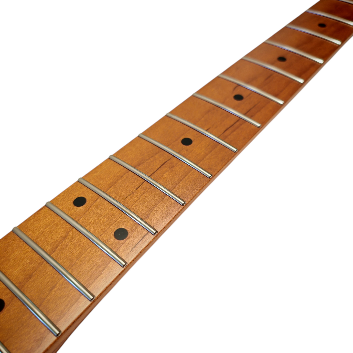 S-Style neck Roasted maple with maple fretboard (Nitro Satin) - round end frets