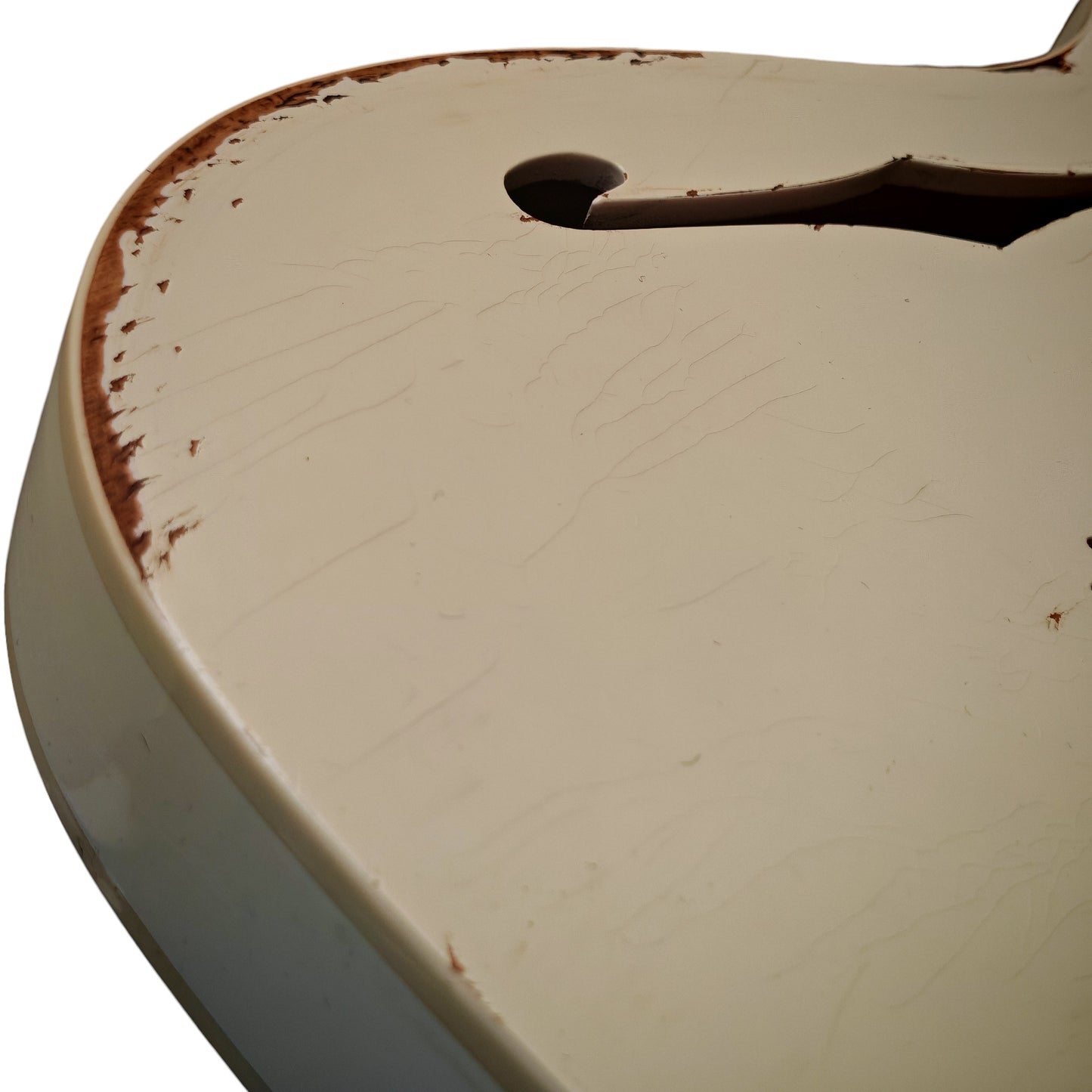 Relic Vintage White Nitro T-Style Thinline body