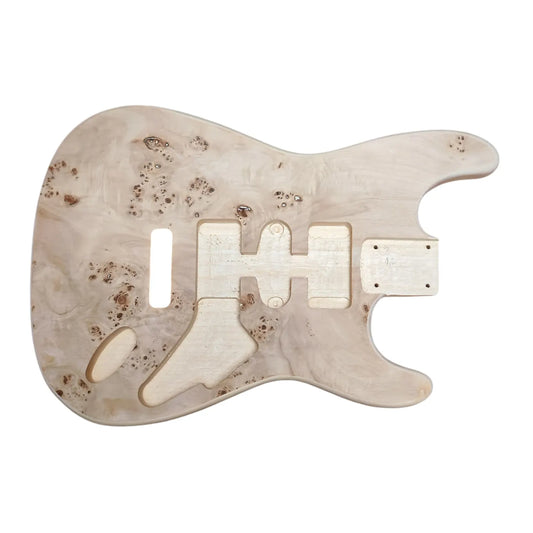 Stratocaster 2 piece Basswood body with Burl Top #2