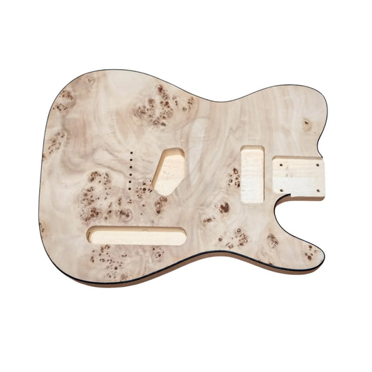Telecaster 2 piece Basswood body with Burl Top #1