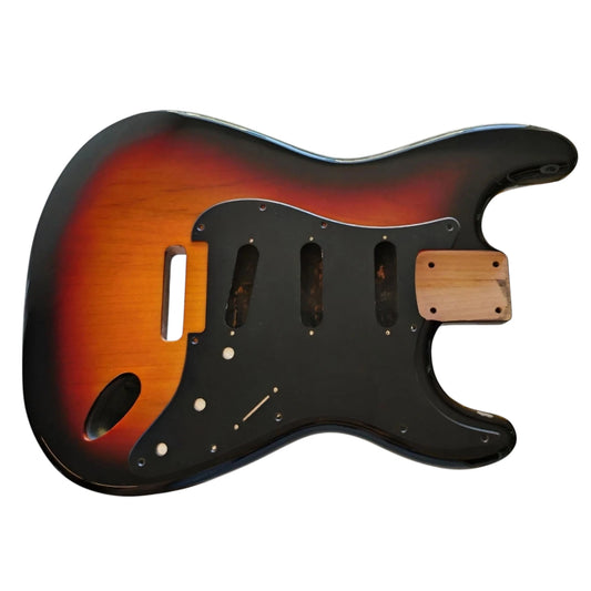 Sunburst (three tone) Nitro Stratocaster body